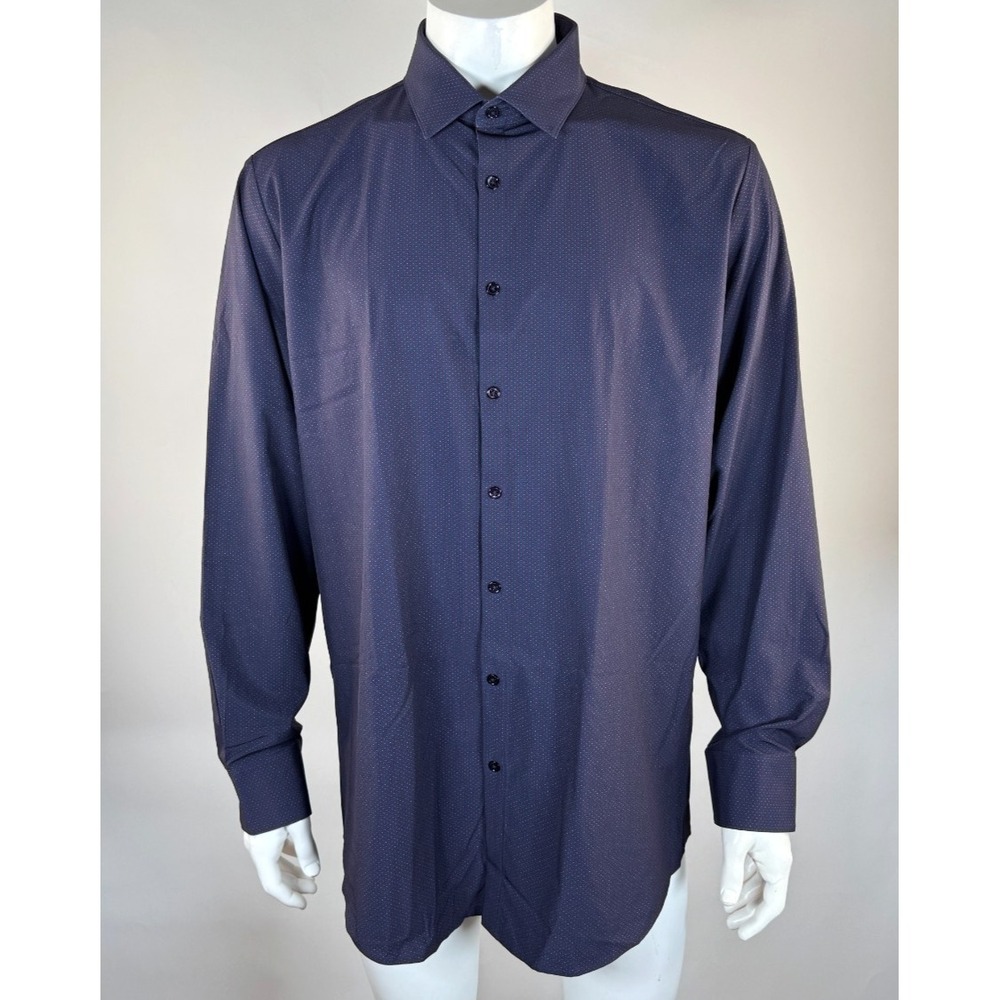 Mizzen Main Leeward Dress Shirt Men XXL NWOT$138 Long Sleeve Stretch Performance